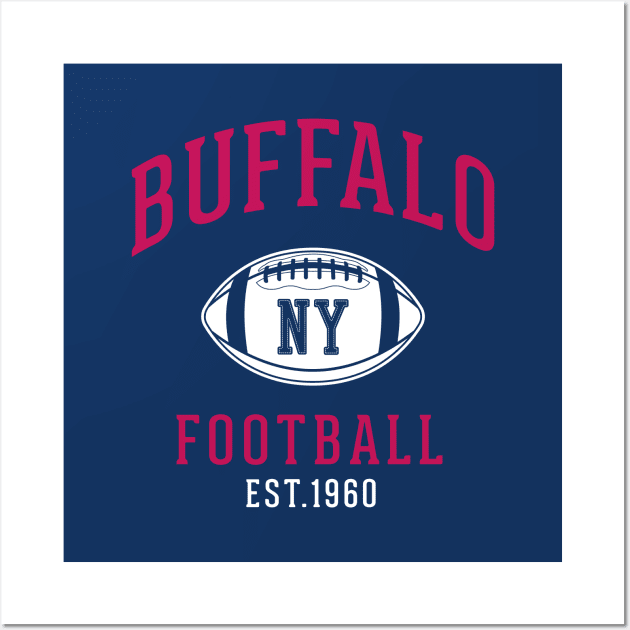 Vintage Bills Mafia, New York Buffalo Tailgate gift Wall Art by BooTeeQue